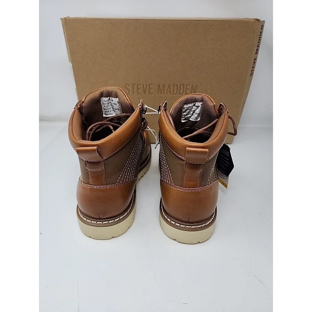 Steve Madden Men's‎ Bleeker Boot Size 8 Cognac